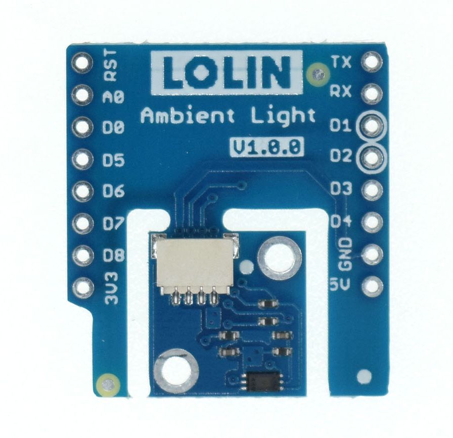 WEMOS D1 mini Lichtintensiteit sensor BH1750 Shield v1.0.0